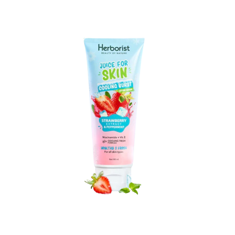 Juice For Skin Cooling Burst Lotion Serum Strawberry Peppermint Extract 1