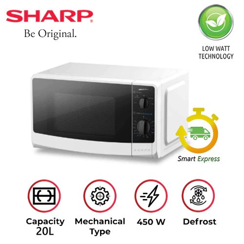 SHARP Electronics SHARP 20 Liter Stylish Designed Microwave Oven R-220MA-WH