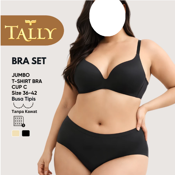 Tally Underwear TALLY T-Shirt Bra Set Jumbo BH 9580 + C 008