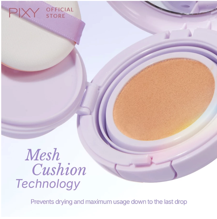  Mandom Indonesia PIXY Airy Serum Cushion Glow N43 Medium Beige