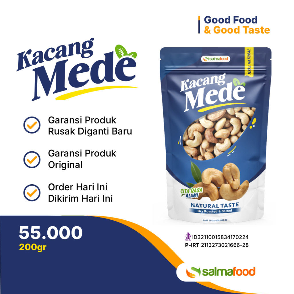  Salmafood Kacang Mede Asli Wonogiri