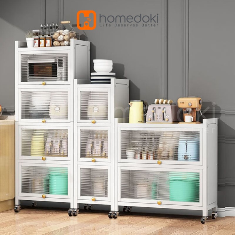 Homedoki Rak Piring Tertutup 3