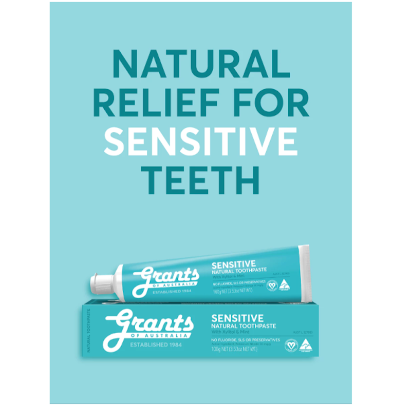 Grants of Australia Sensitive Natural Toothpaste with Xylitol & Mint 4