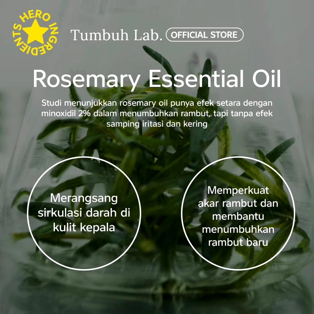 Amerta Kosmetika Teknologi Tumbuh Lab Hair Oil Peppermint