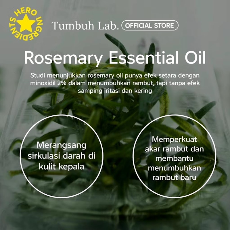 Tumbuh Lab Hair Oil Peppermint 5