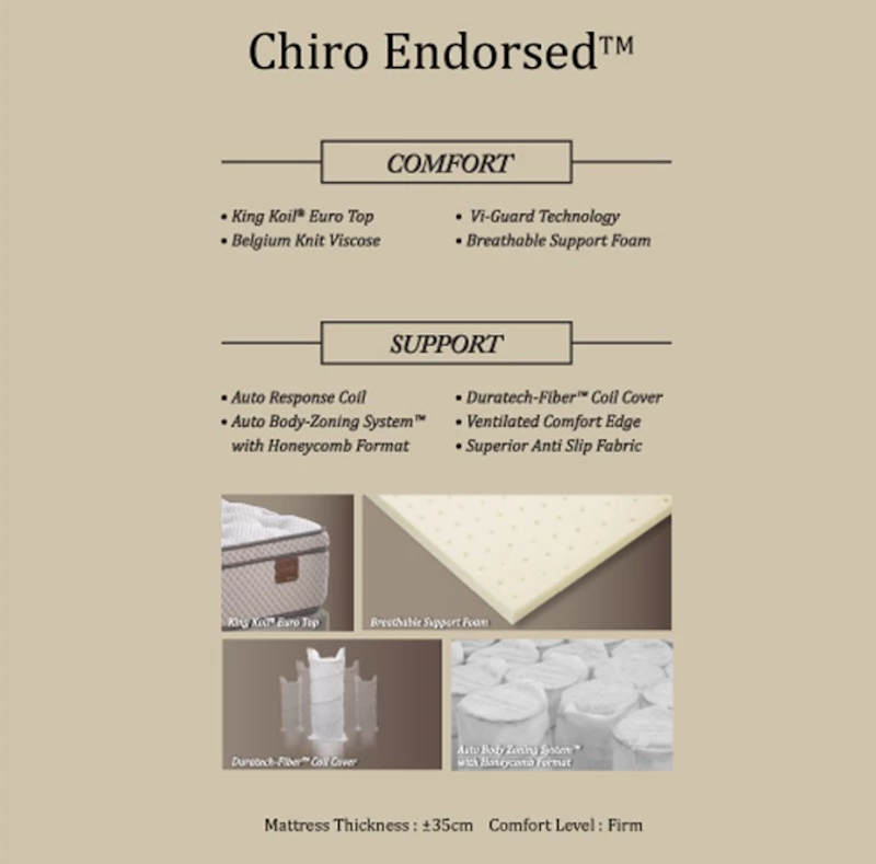 King Koil® Chiro Endorsed™ 3