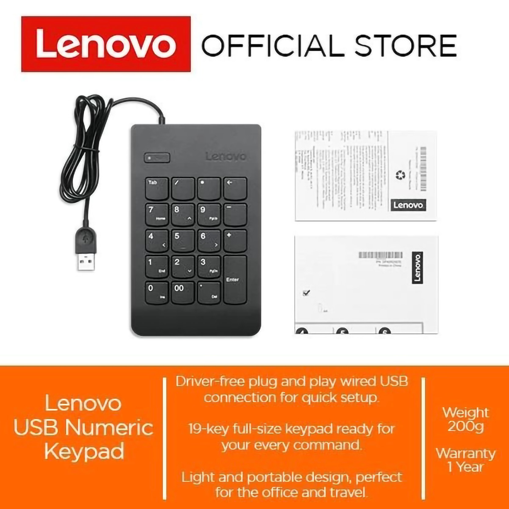Lenovo Lenovo USB Numeric Keypad Gen II