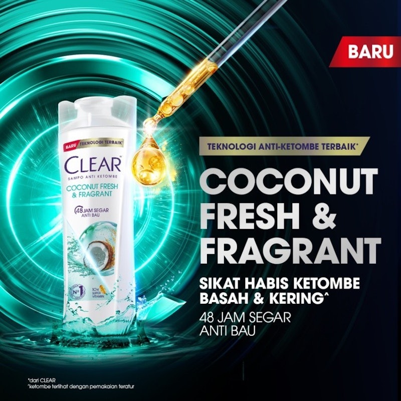 Sampo CLEAR Coconut Fresh & Fragrant 2