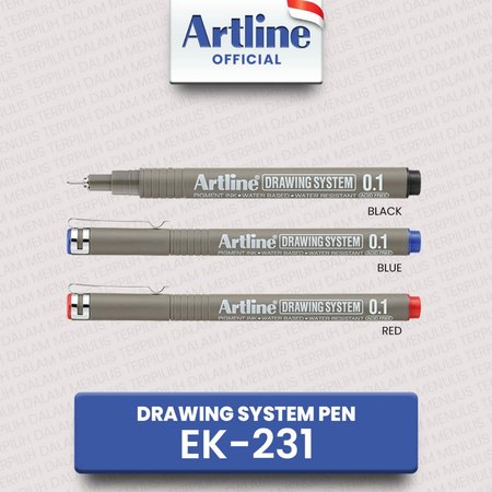  Shachihata Artline Drawing System Pen 0.1 mm EK-231