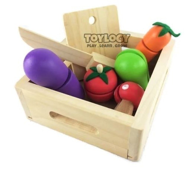 Toylogy Sayur Potong Kayu Box