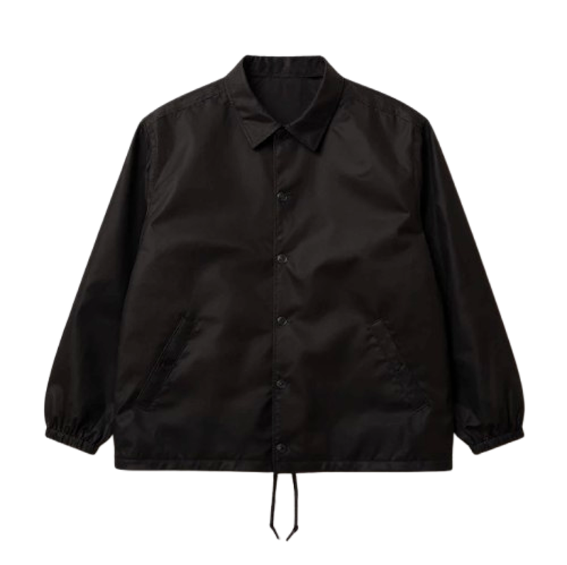 Ozeysx Jacket Coach Black Basic Windbreaker 1