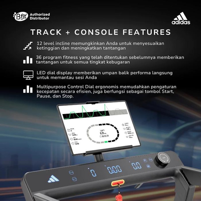 adidas Folding Treadmill 3
