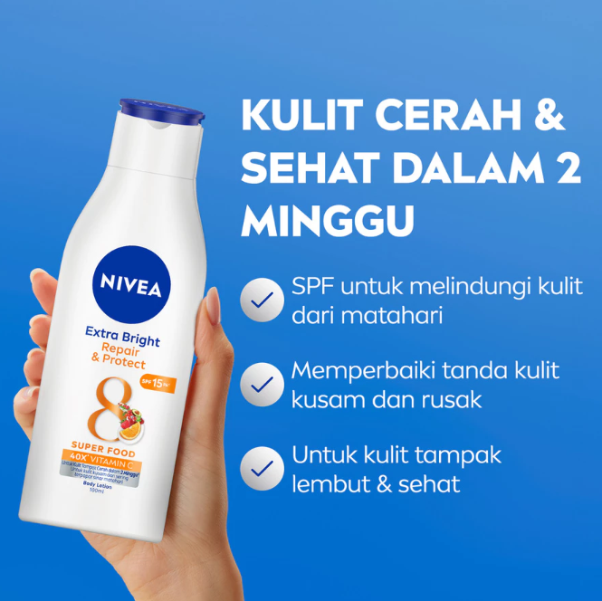 Beiersdorf Indonesia NIVEA Extra Bright Repair & Protect Lotion SPF 15 PA+