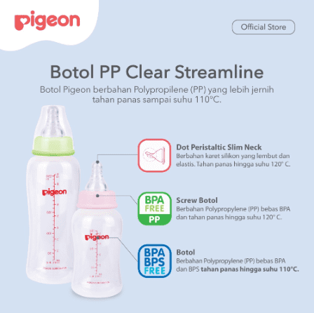 Botol PP Clear Streamline 250Ml W/ S-Type Nipple 4