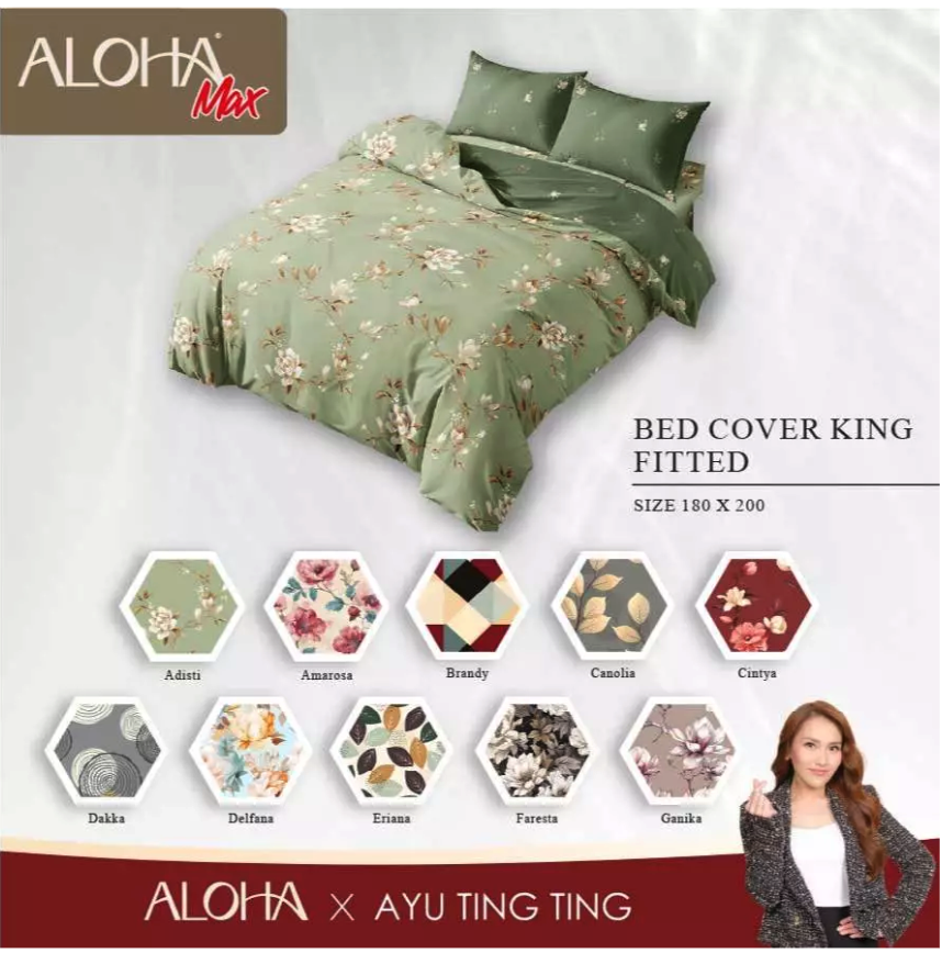 Aloha Max Aloha Max x Ayu Ting Ting - Bed Cover Set King 180x200 Liora