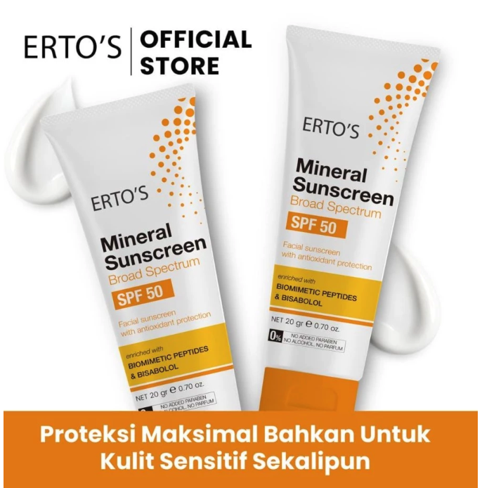 Erto Berjaya International Erto's Mineral Sunscreen SPF 50 PA++++