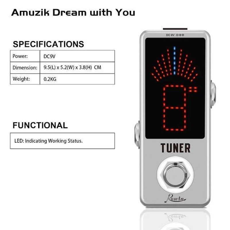 Rowin Chromatic Pedal Tuner 5
