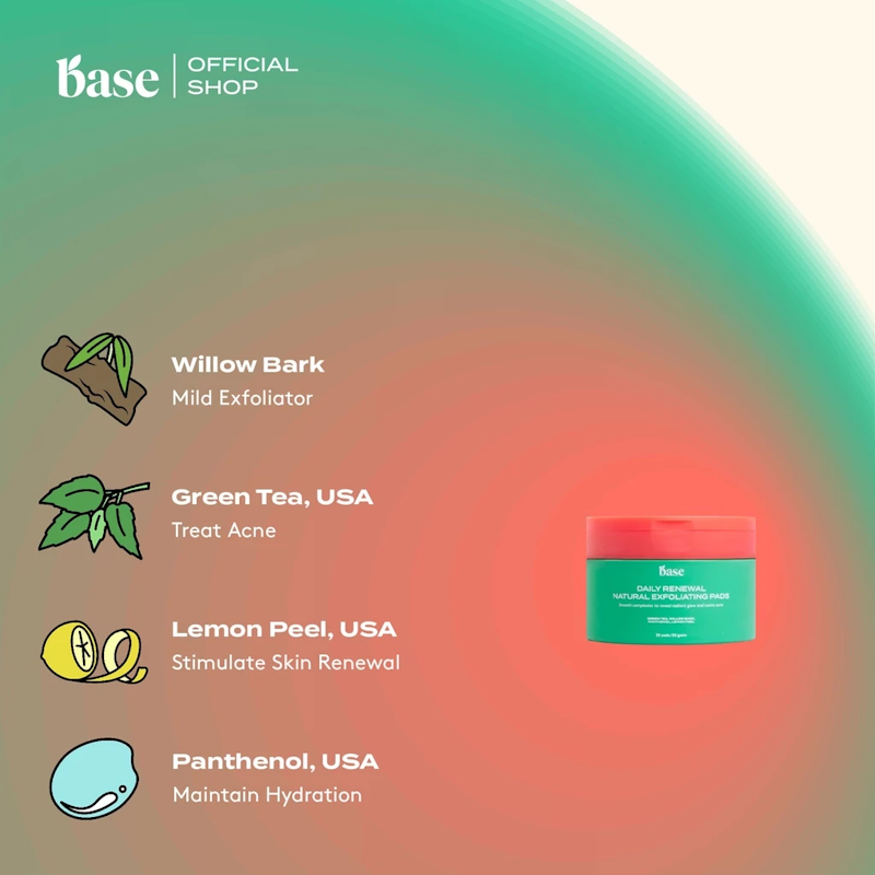 BASE Daily Renewal Natural Exfoliating Pads 4