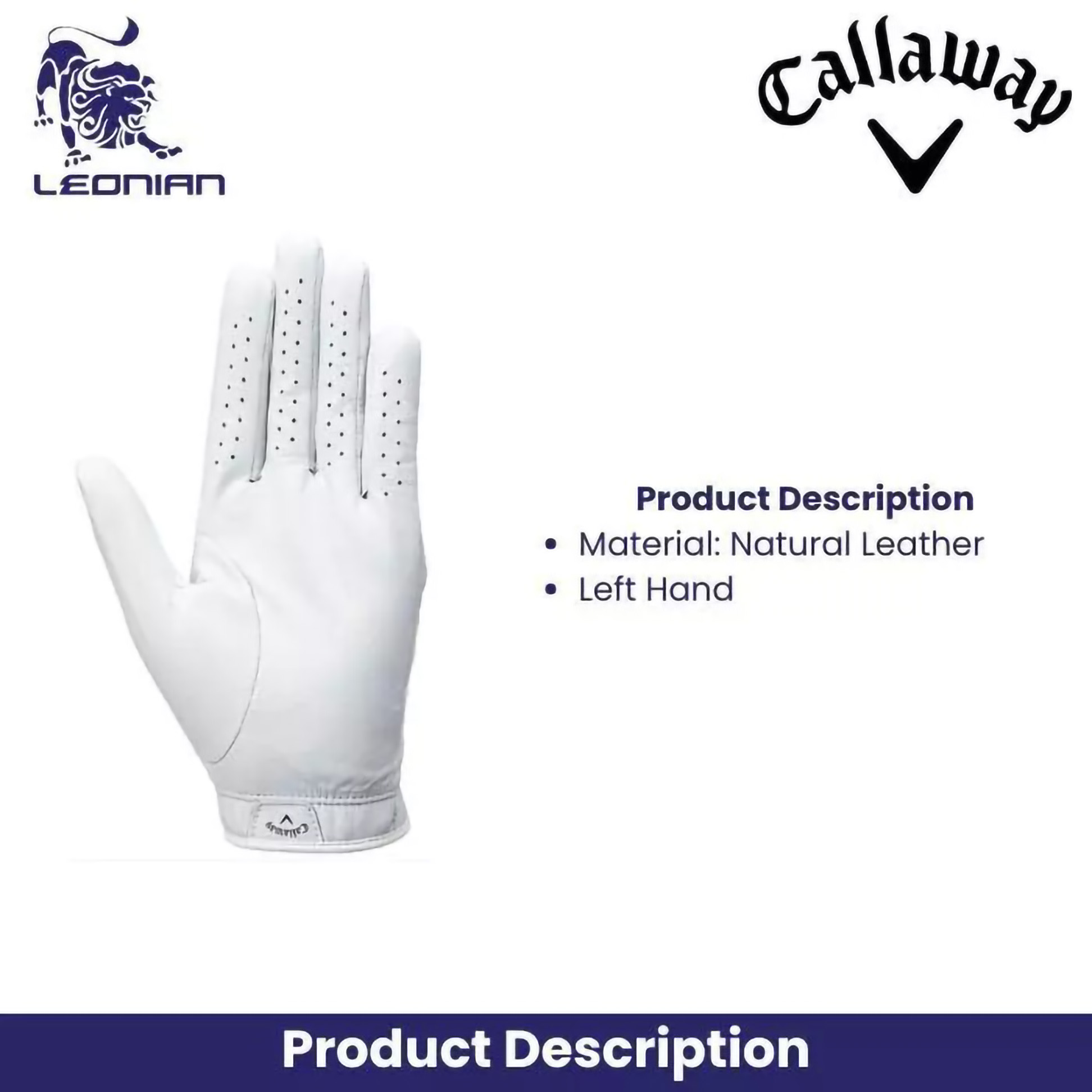 Callaway Golf Company Callaway Tour Authentic Gloves 25