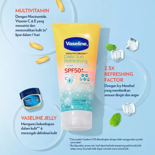Unilever Indonesia Vaseline® Healthy Bright™ Daily Sun Refreshing Serum SPF 50+ PA++++