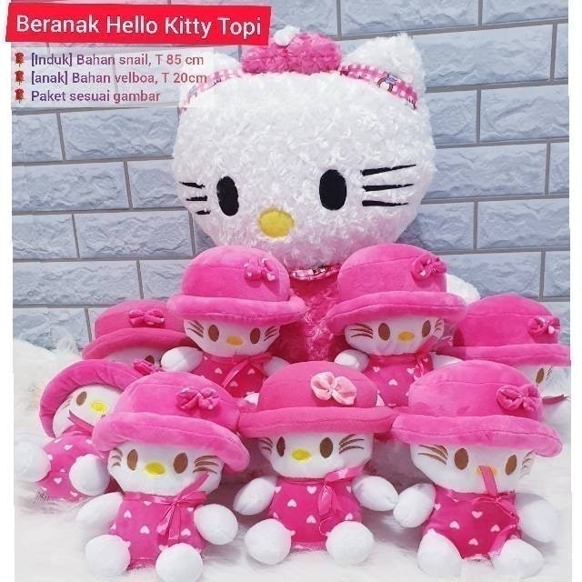 Boneka Beranak Hello Kitty Jumbo dan Hello Kitty Mini 3