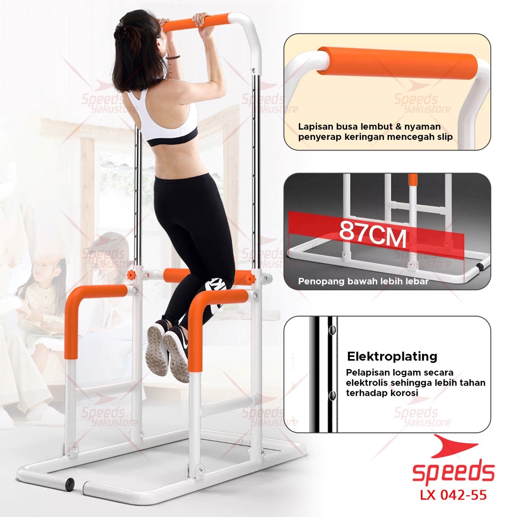 Speeds Indonesia Speeds Pull Up Bar Power Tower Chin Up Bar Multifunction 042-55