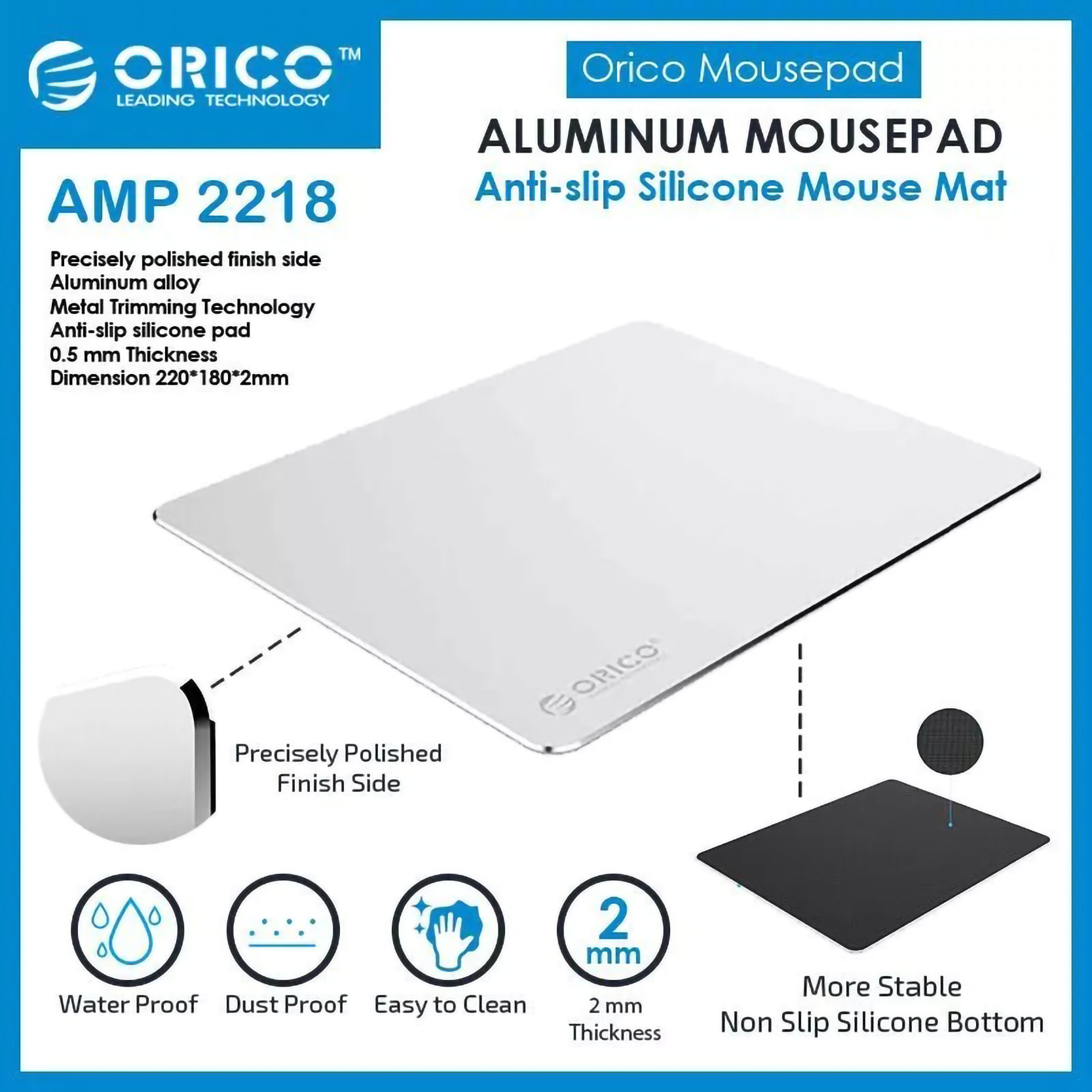 ORICO Mini Aluminum Mouse Pad 4
