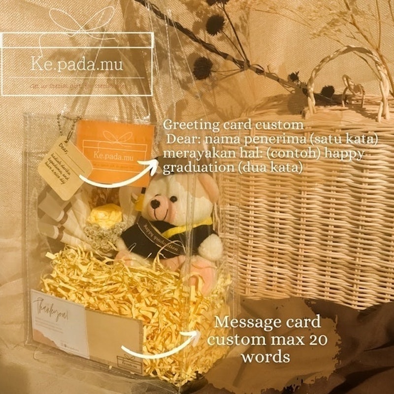 Gift bear and med bouquet 2