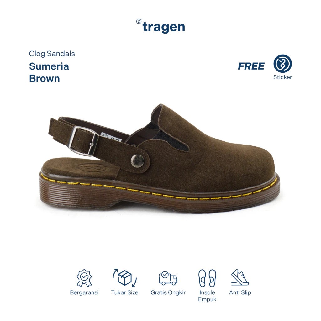 Tragen Footwear Indonesia Tragen footwear Sumeria Brown Sandal Docmart