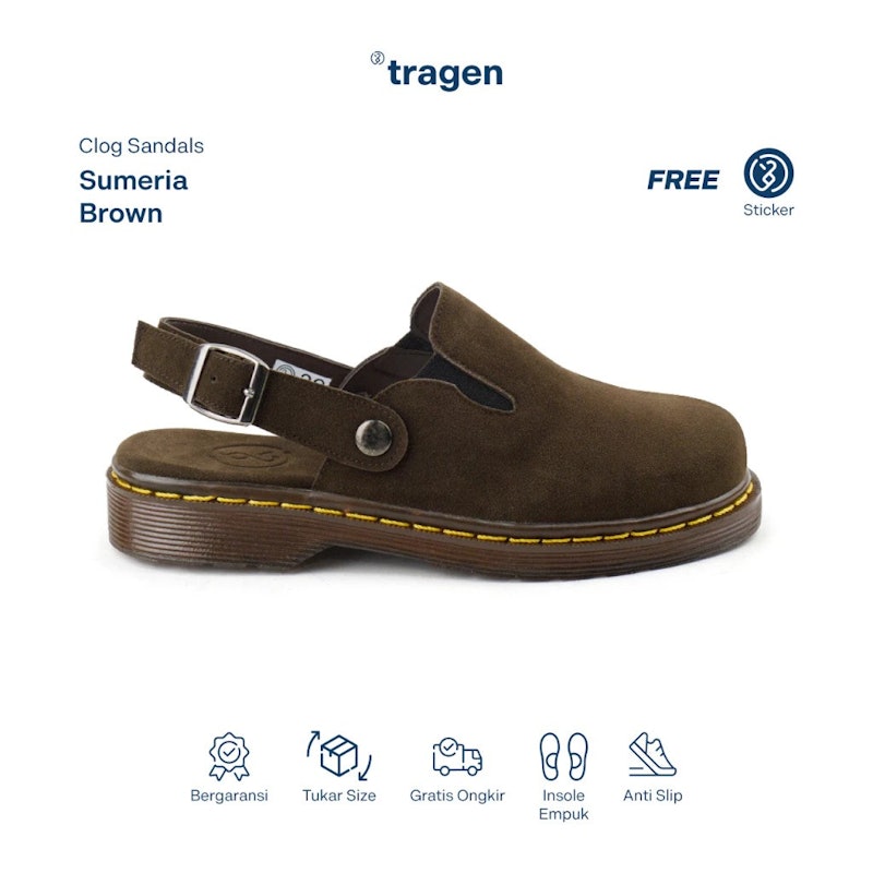 Tragen footwear Sumeria Brown Sandal Docmart 4