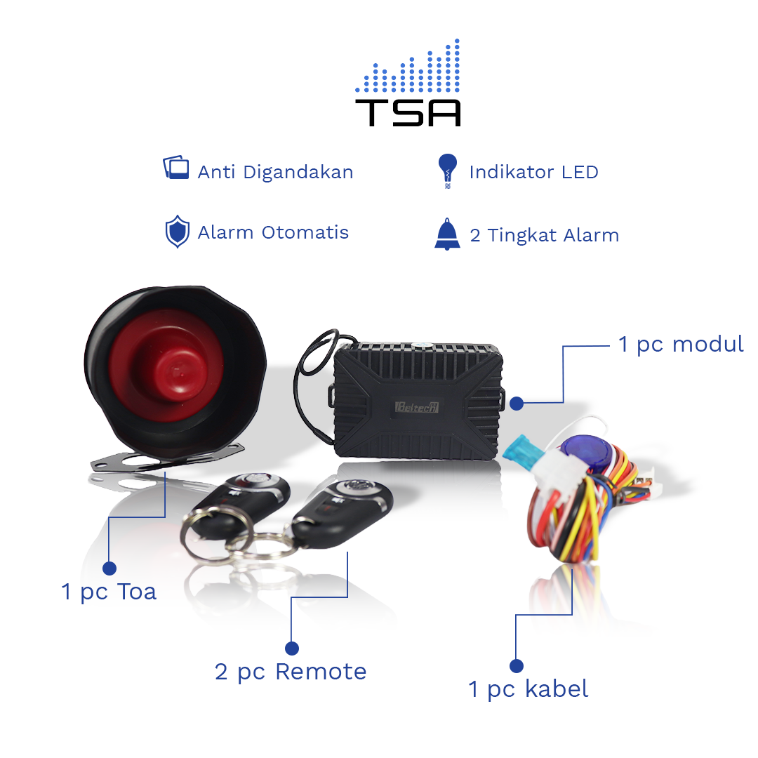  Beltech Sistem Alarm Mobil BT555