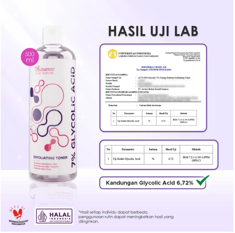 Autumn 7% Glycolic Acid Exfoliating Toner 4