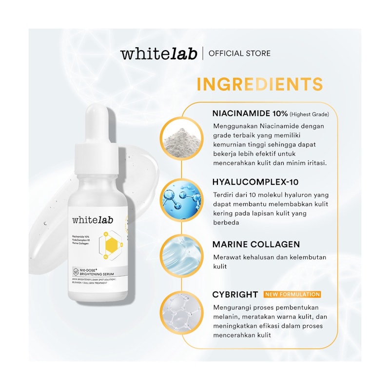 Whitelab N10-Dose+ Brightening Serum Niacinamide 10%