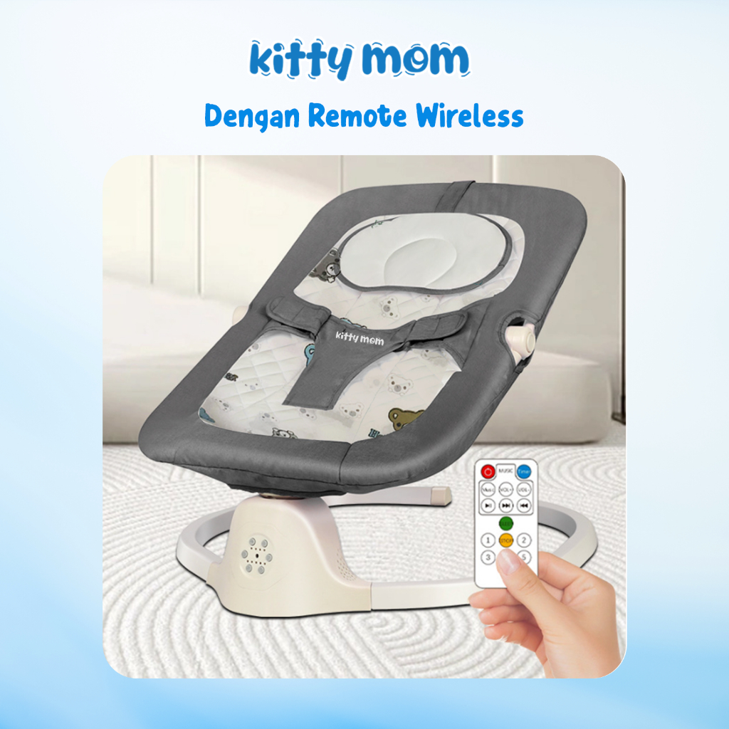 Kitty Mom Ayunan Bayi Portable dengan Remote 2