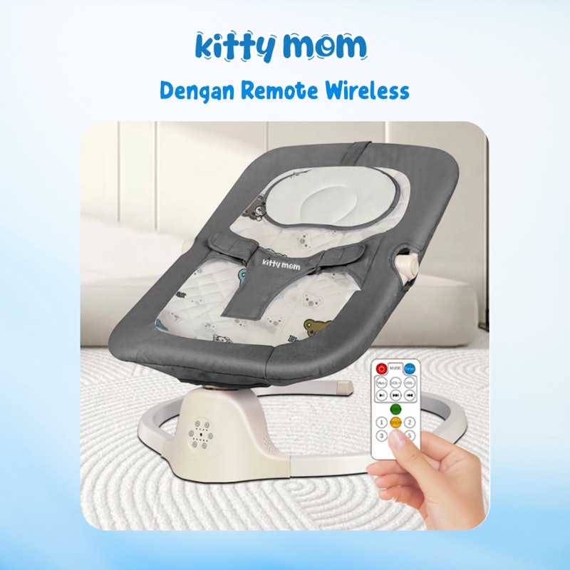 Kitty Mom Ayunan Bayi Portable dengan Remote 2