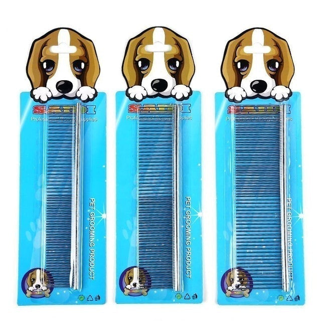  Sisir Anjing/Kucing Peliharaan Bahan Stainless Steel