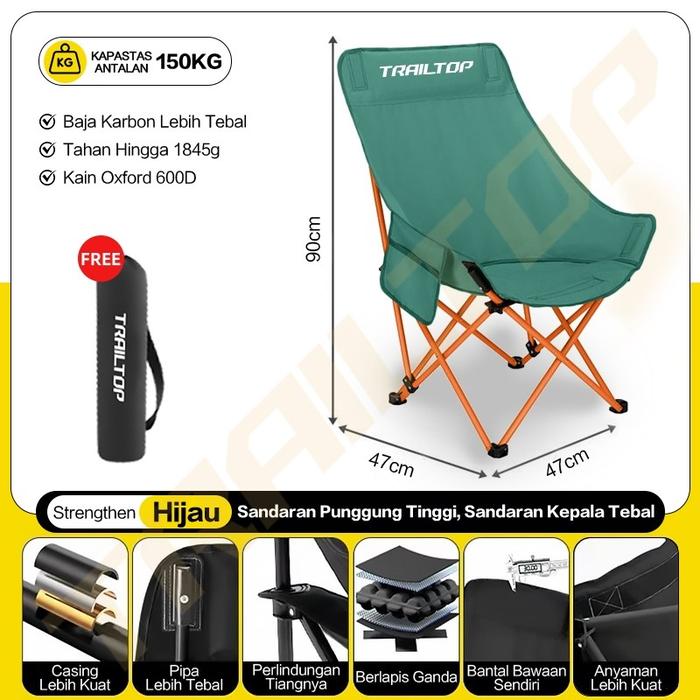  TrailTop Kursi Lipat Outdoor  K12