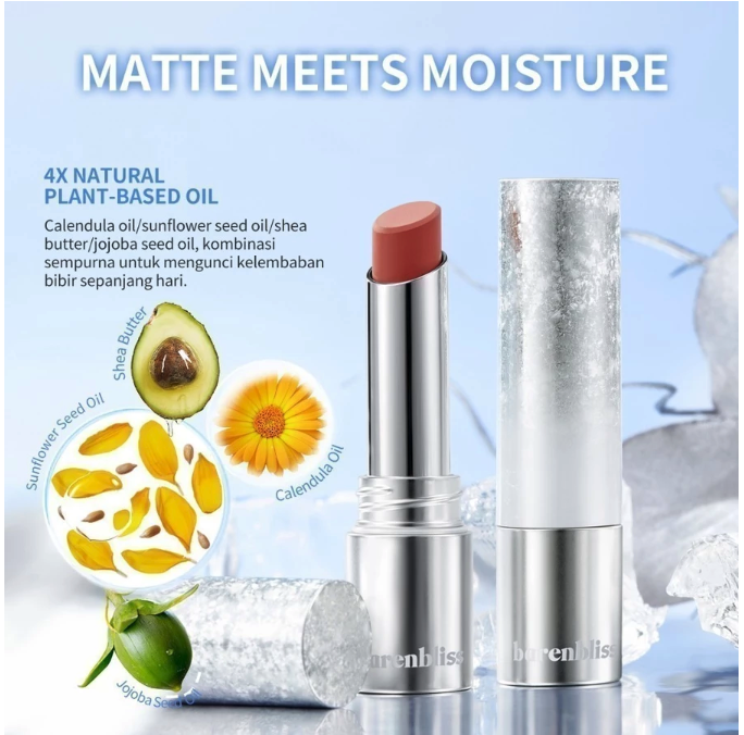 HEBE Beauty Style Barenbliss No Gravity Transferproof Matte Lipstick 03 Venus Coral