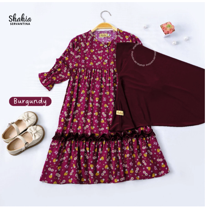  Shahia Servantina Khalis Set Gamis Anak 