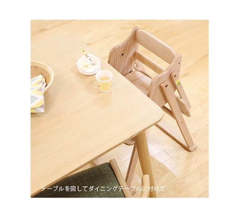 Yamatoya Tatameru Highchair Natural 3