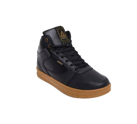 Aerostreet Hoops High 2.0 Hitam Hitam Gum