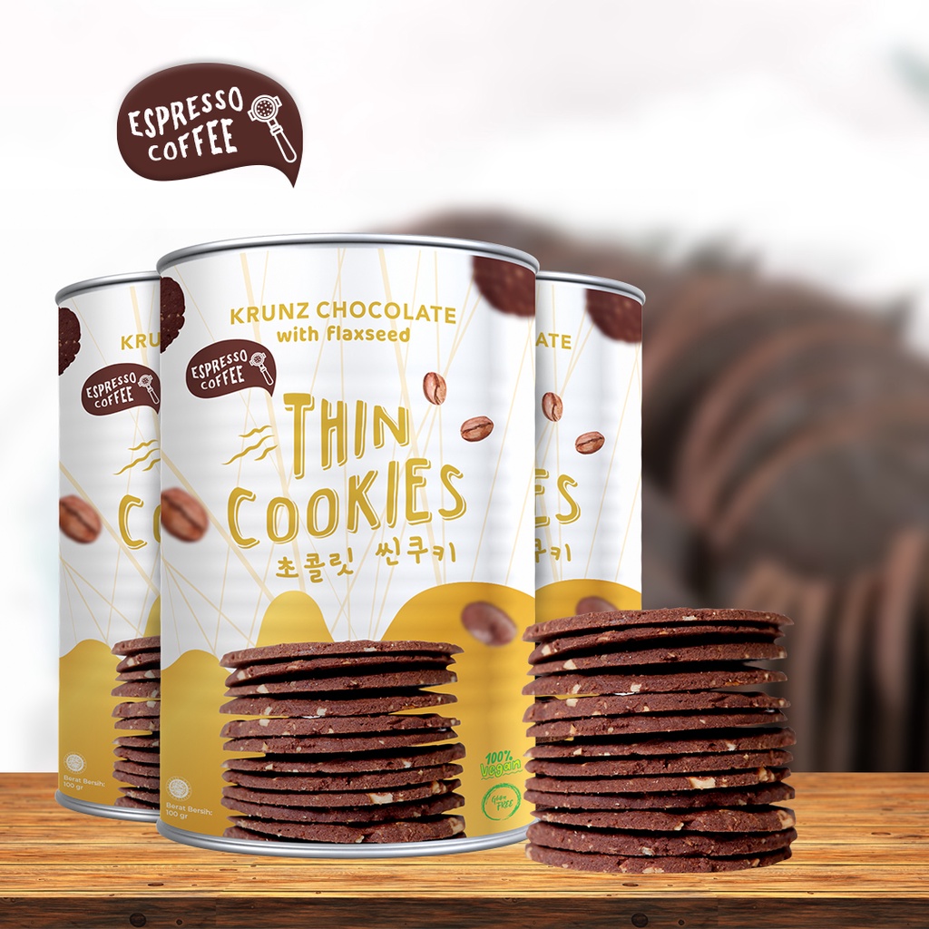 Thin Cookies Krunz Chocolate Espresso