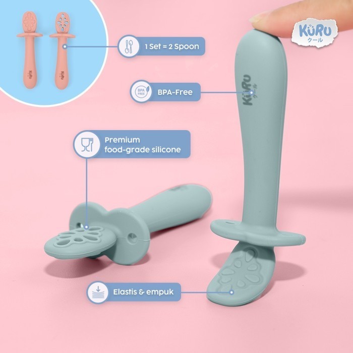 Kuru Baby SIlicone Training Spoon 4