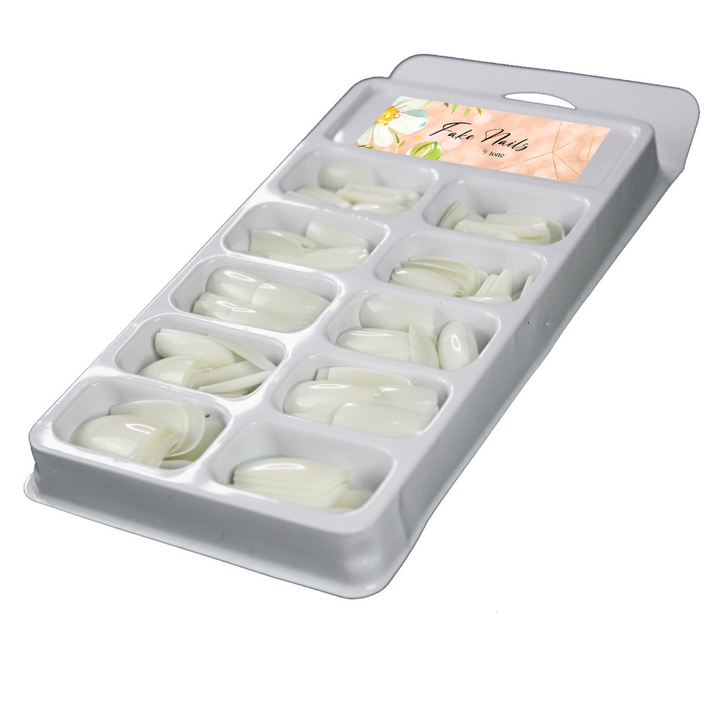 Tone Kuku Palsu 100 Pcs Polos (Fake Nails Nail Art) - DIY