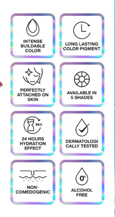 Paragon Technology and Innovation MAKE OVER Hydrastay Liquid Tint Blush 05 Sun-Baked