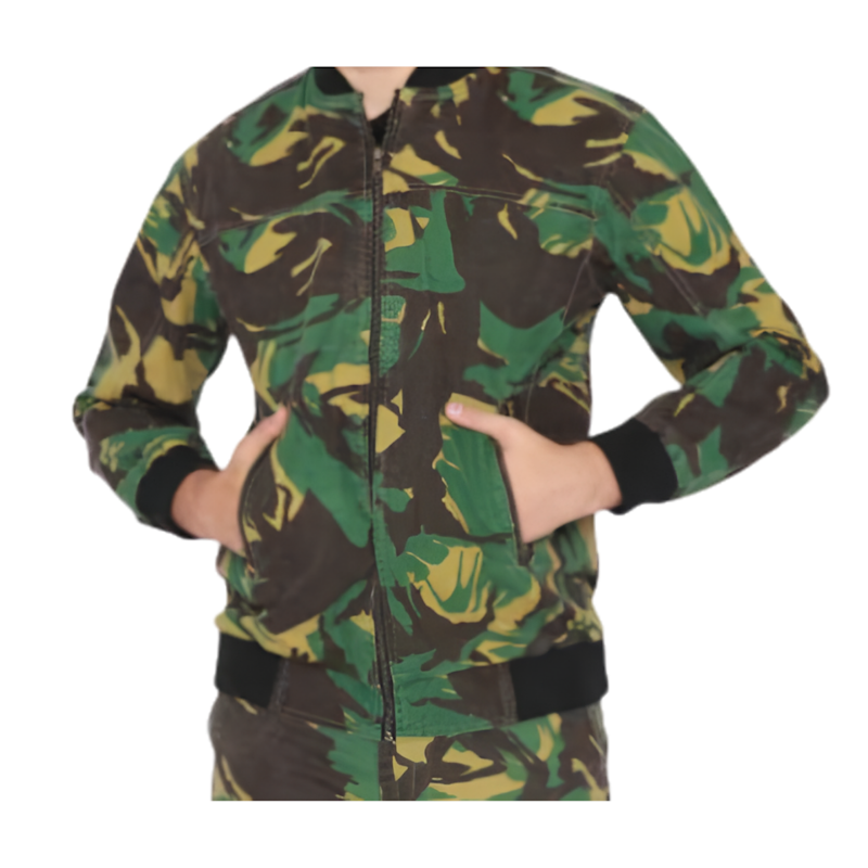 Ricardo Jaket Hoodie Army Loreng 1