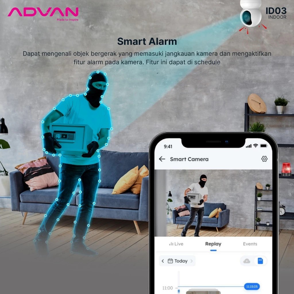 Bangga Teknologi Indonesia ADVAN Smart IP Camera ID3
