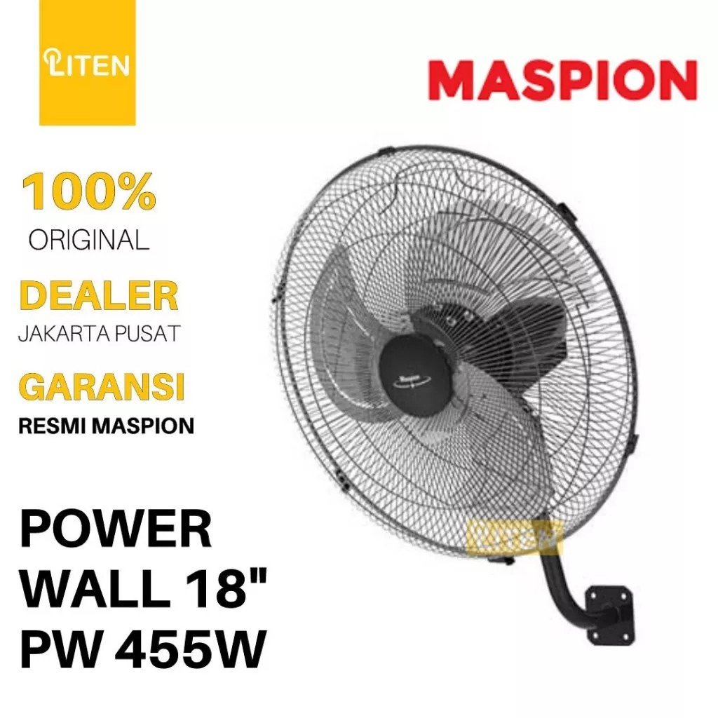 Maspion Group Maspion Power Wall Fan Kipas Angin Dinding 18 Inch  PW-455 W