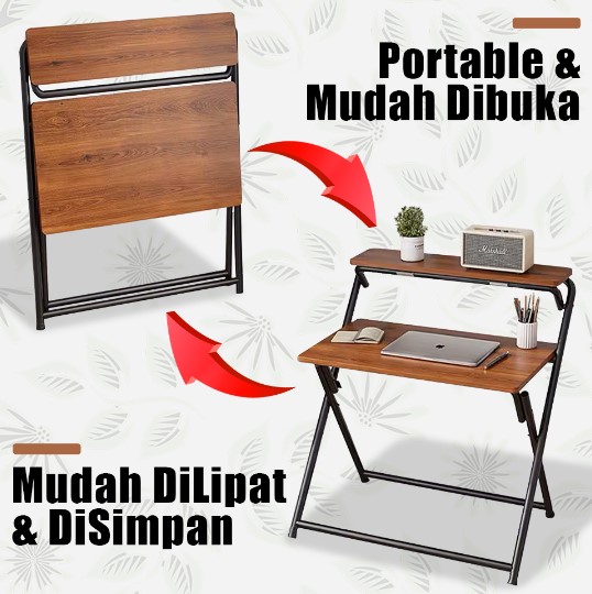 Meja Laptop Lipat Adjustable Portable Rotate 3
