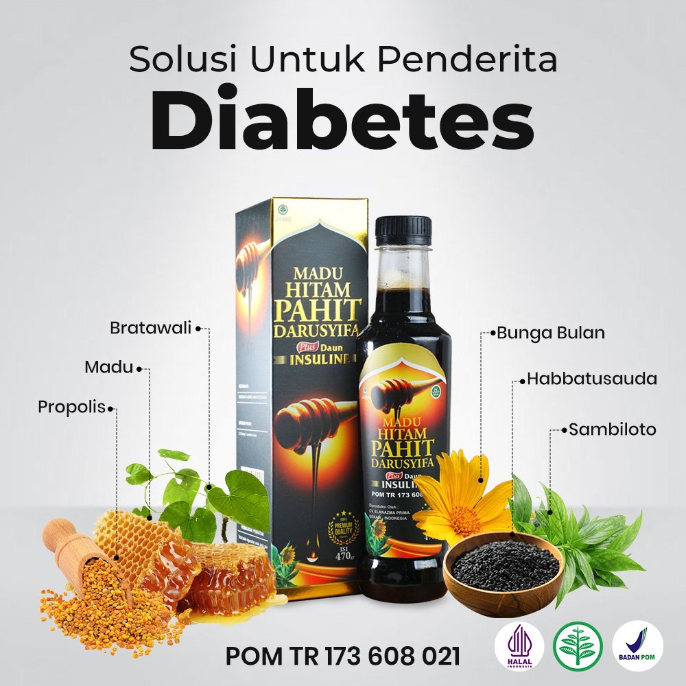 Darusyifa Madu Hitam Pahit Plus Daun Insuline 3